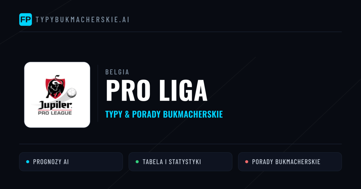 Belgia Pro Liga Typy Bukmacherskie — Darmowe Typy na Dziś