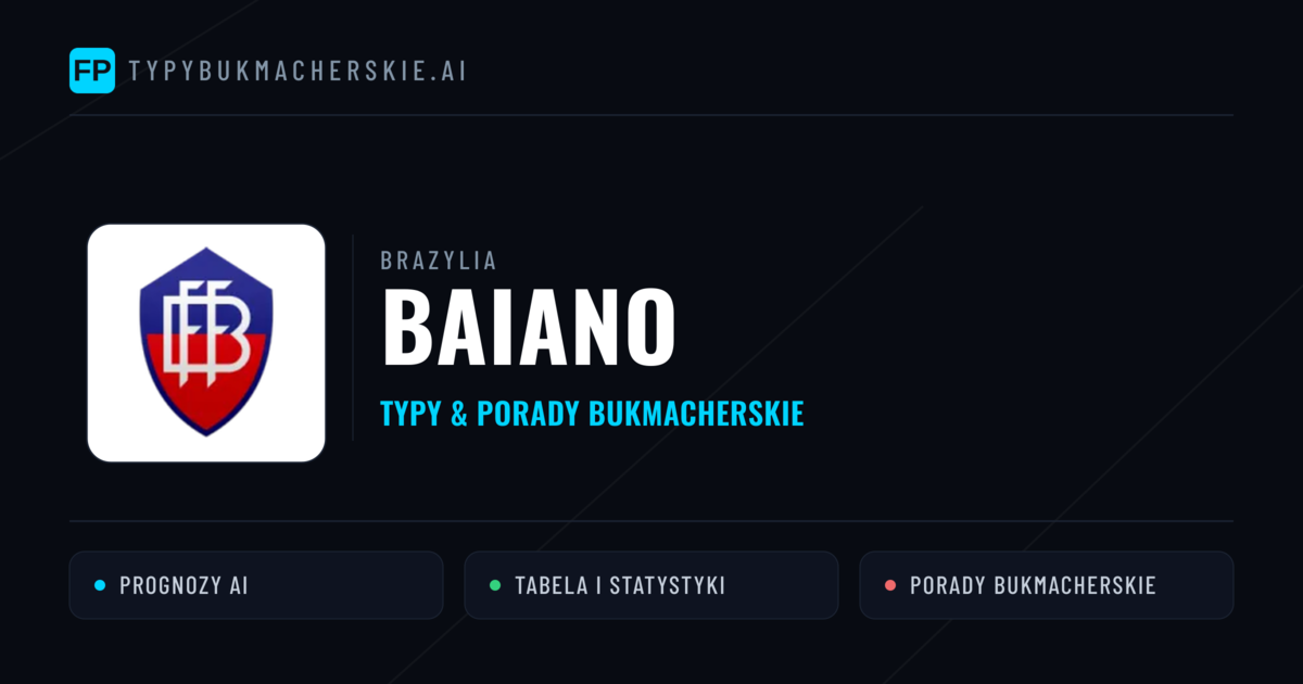 Brazylia Baiano Typy Bukmacherskie — Darmowe Typy na Dziś