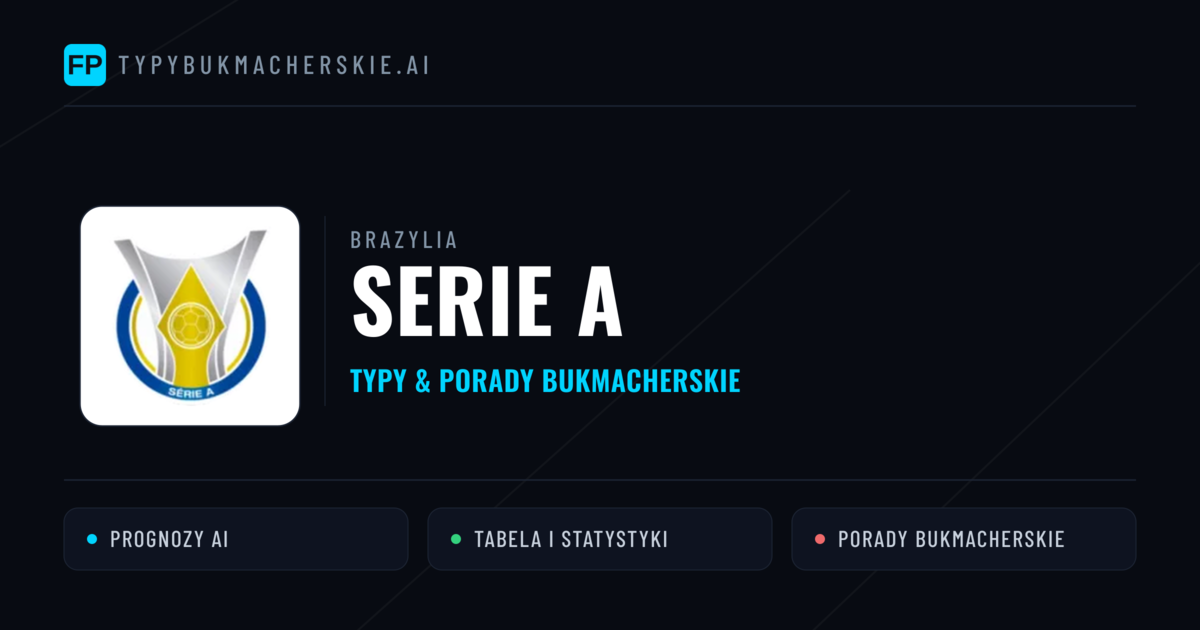 Brazylia Serie A Typy Bukmacherskie — Darmowe Typy na Dziś