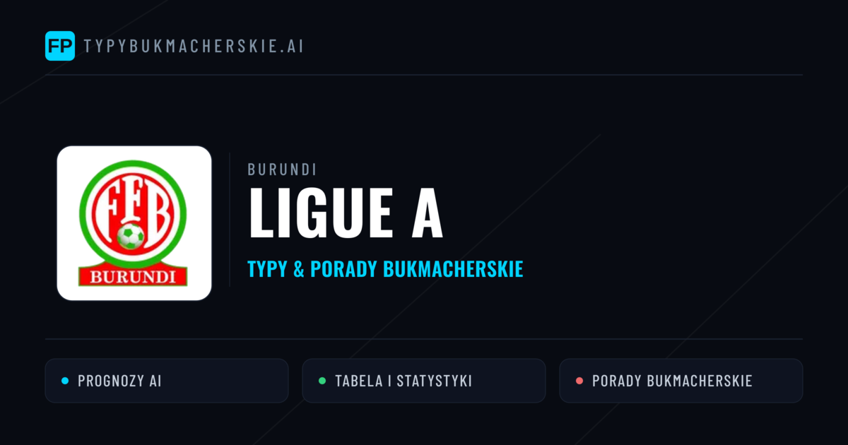 Burundi Ligue A Typy Bukmacherskie — Darmowe Typy na Dziś