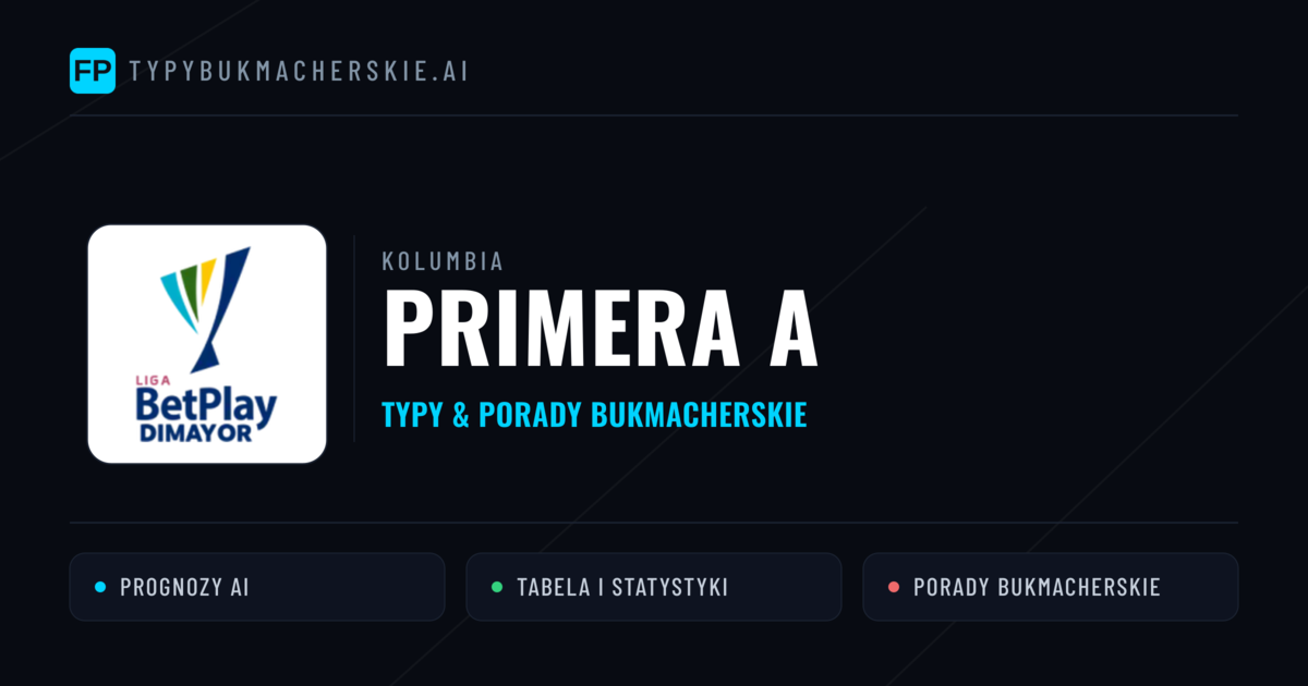 Kolumbia Primera A Typy Bukmacherskie — Darmowe Typy na Dziś