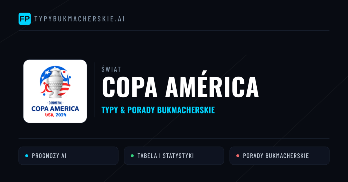 Copa América Typy Bukmacherskie — Darmowe Typy na Dziś