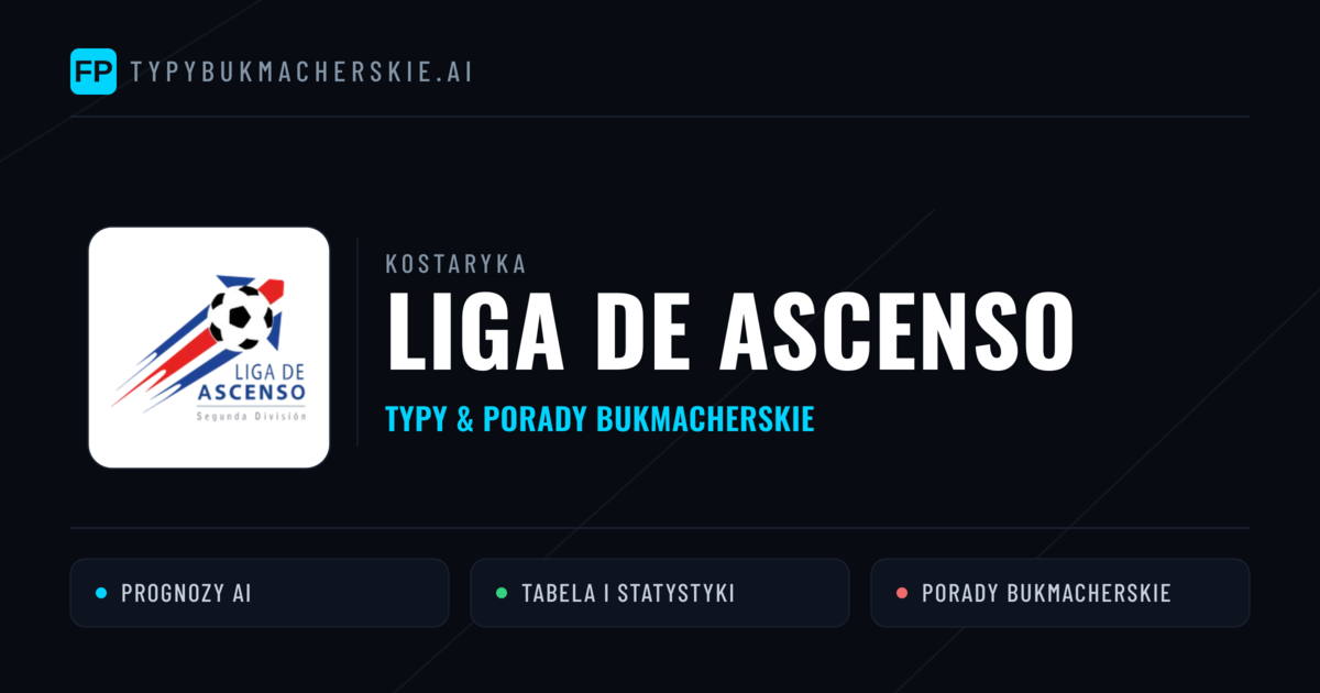 Kostaryka Liga de Ascenso Typy Bukmacherskie — Darmowe Typy na Dziś