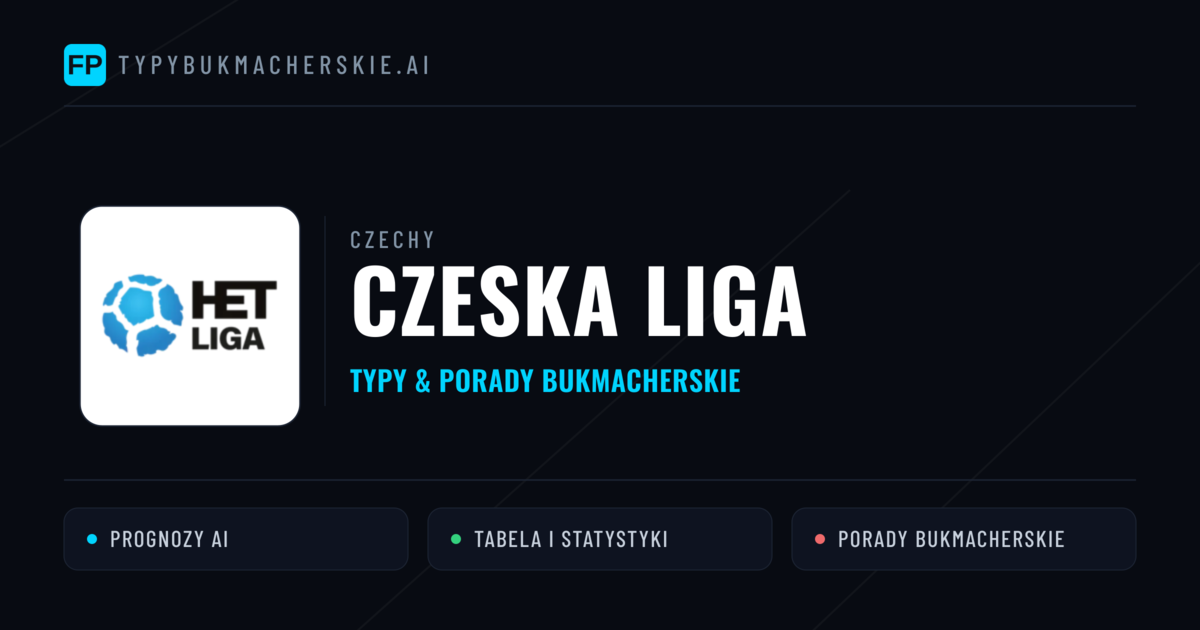 Czechy Czeska Liga Typy Bukmacherskie — Darmowe Typy na Dziś