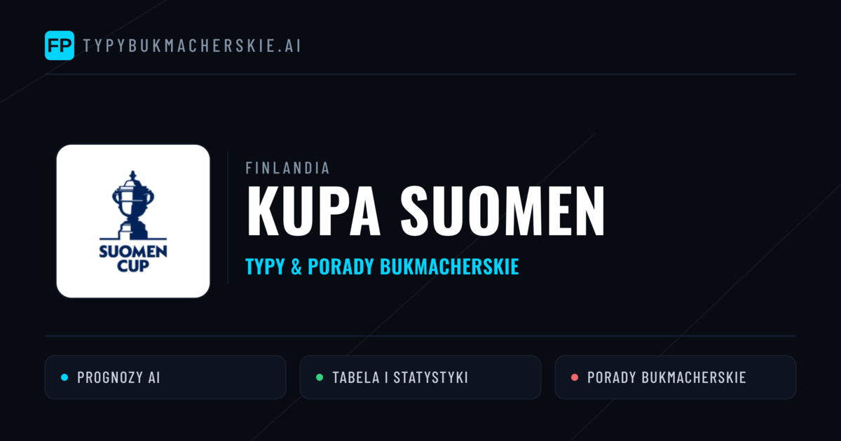 Finlandia Kupa Suomen Typy Bukmacherskie — Darmowe Typy na Dziś