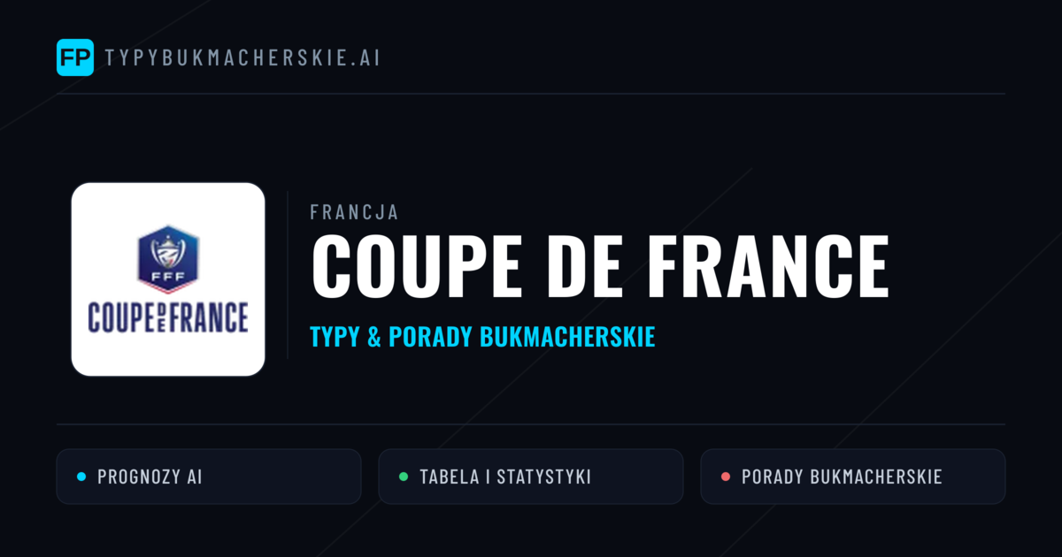 Francja Coupe de France Typy Bukmacherskie — Darmowe Typy na Dziś