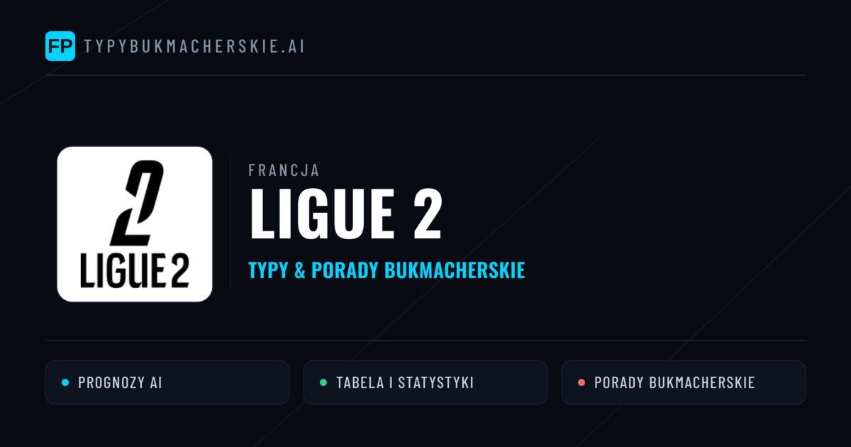 Francja Ligue 2 Typy Bukmacherskie — Darmowe Typy na Dziś