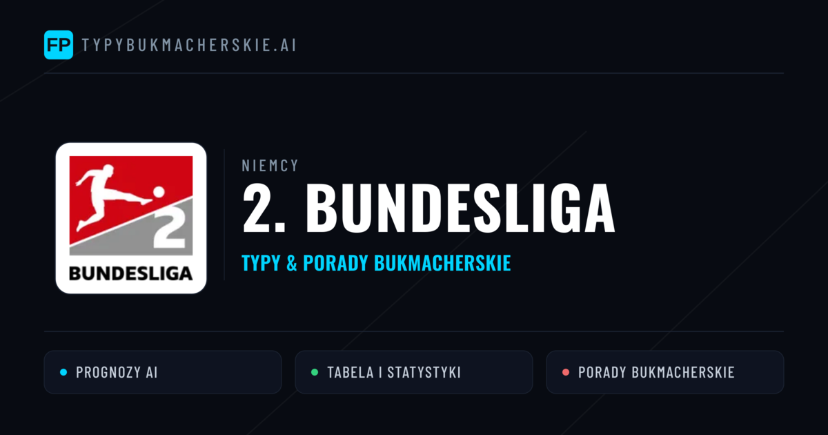 Niemcy 2. Bundesliga Typy Bukmacherskie — Darmowe Typy na Dziś