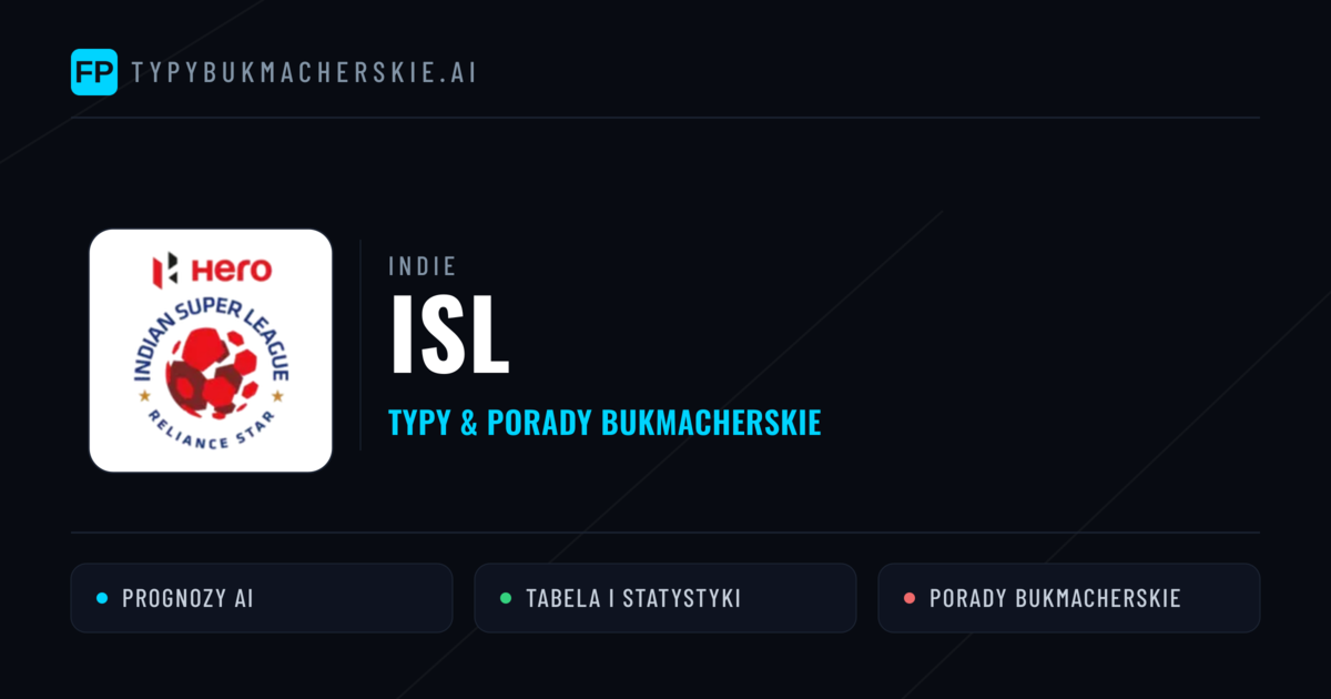 Indie ISL Typy Bukmacherskie — Darmowe Typy na Dziś