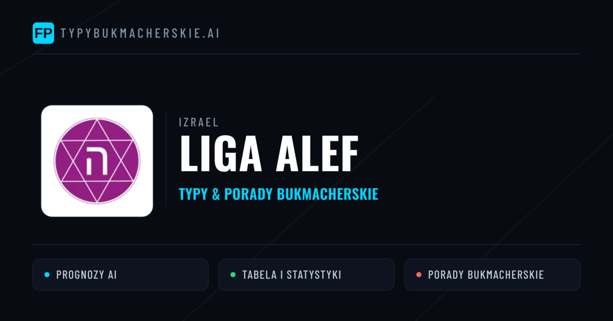 Izrael Liga Alef Typy Bukmacherskie — Darmowe Typy na Dziś