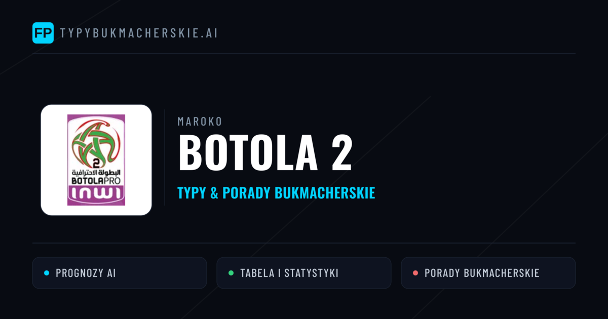 Maroko Botola 2 Typy Bukmacherskie — Darmowe Typy na Dziś