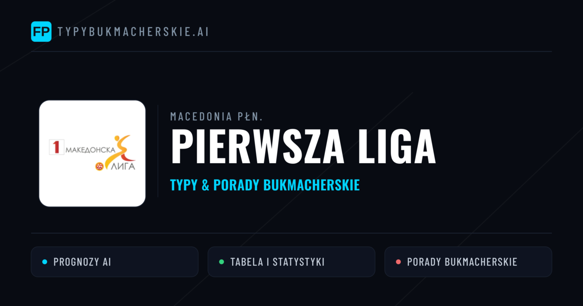 Macedonia Płn. Pierwsza Liga Typy Bukmacherskie — Darmowe Typy na Dziś
