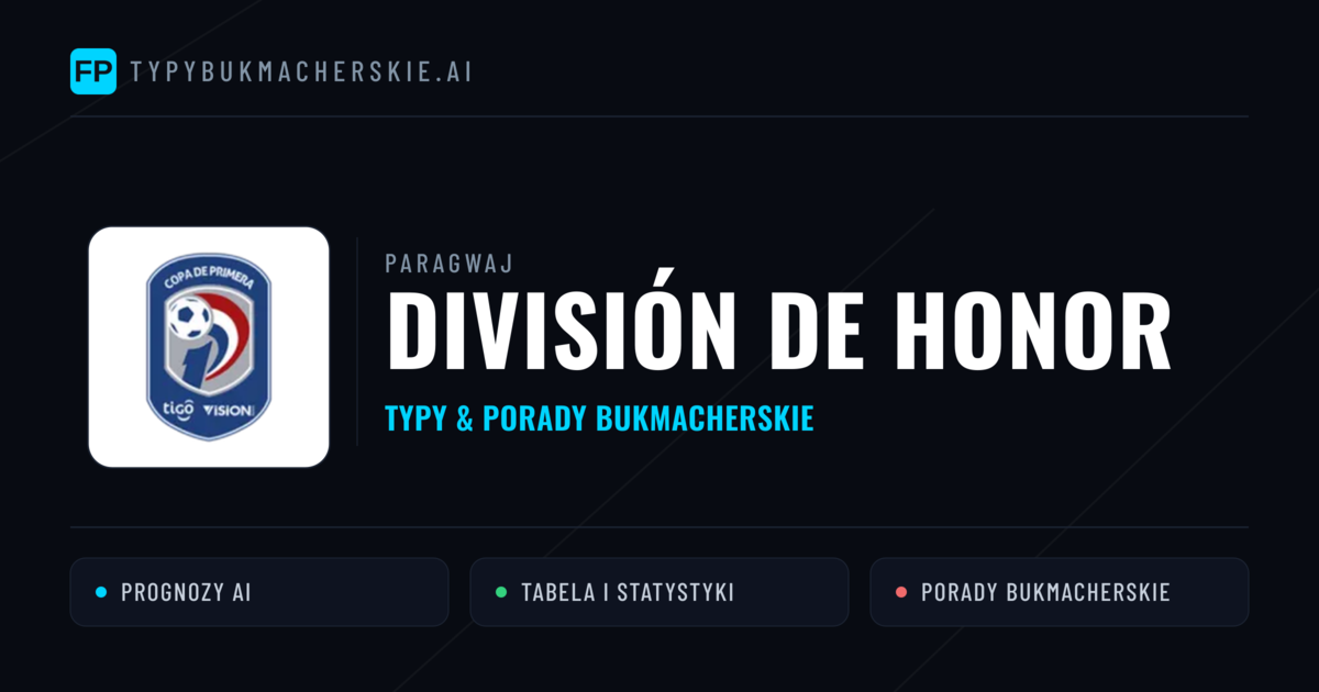 Paragwaj División de Honor Typy Bukmacherskie — Darmowe Typy na Dziś