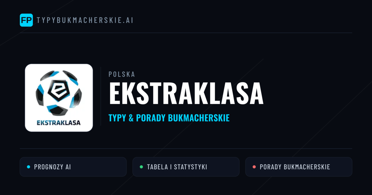 Polska Ekstraklasa Typy Bukmacherskie — Darmowe Typy na Dziś