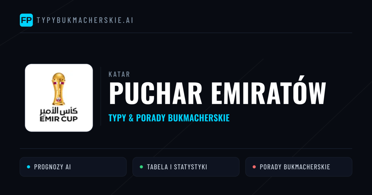 Katar Puchar Emiratów Typy Bukmacherskie — Darmowe Typy na Dziś