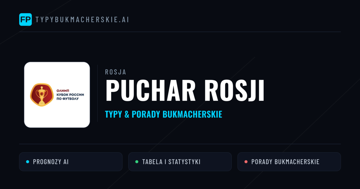 Rosja Puchar Rosji Typy Bukmacherskie — Darmowe Typy na Dziś