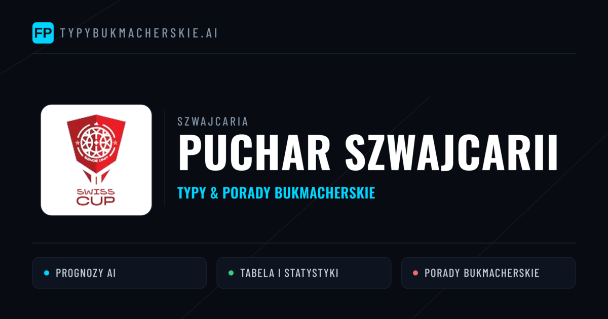 Szwajcaria Puchar Szwajcarii Typy Bukmacherskie — Darmowe Typy na Dziś