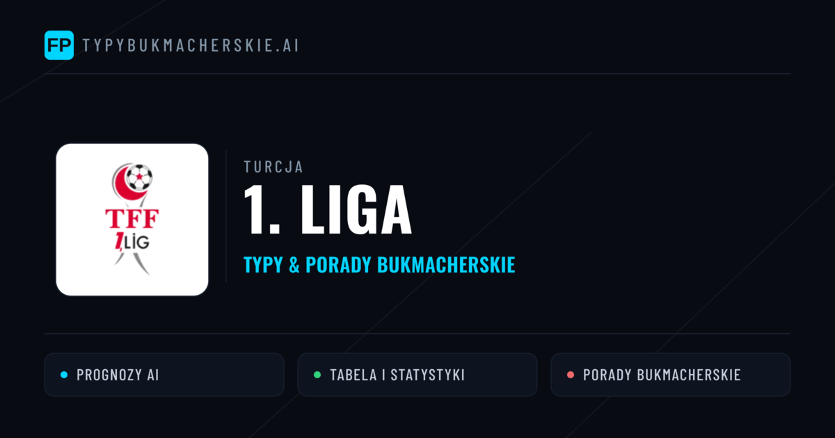 Turcja 1. Liga Typy Bukmacherskie — Darmowe Typy na Dziś