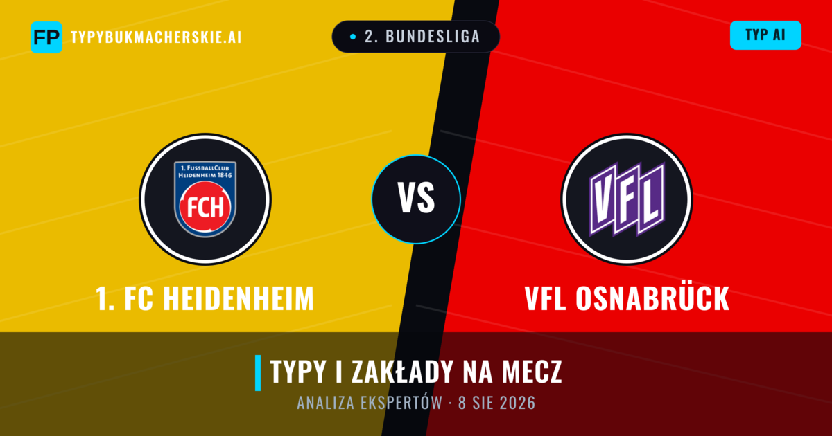 1. FC Heidenheim vs VfL Osnabrück — typy i zapowiedź meczu