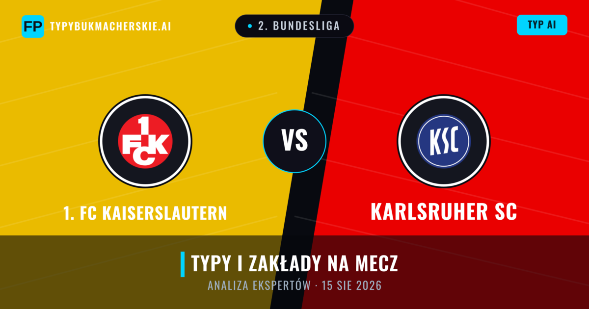 1. FC Kaiserslautern vs Karlsruher SC — typy i zapowiedź meczu