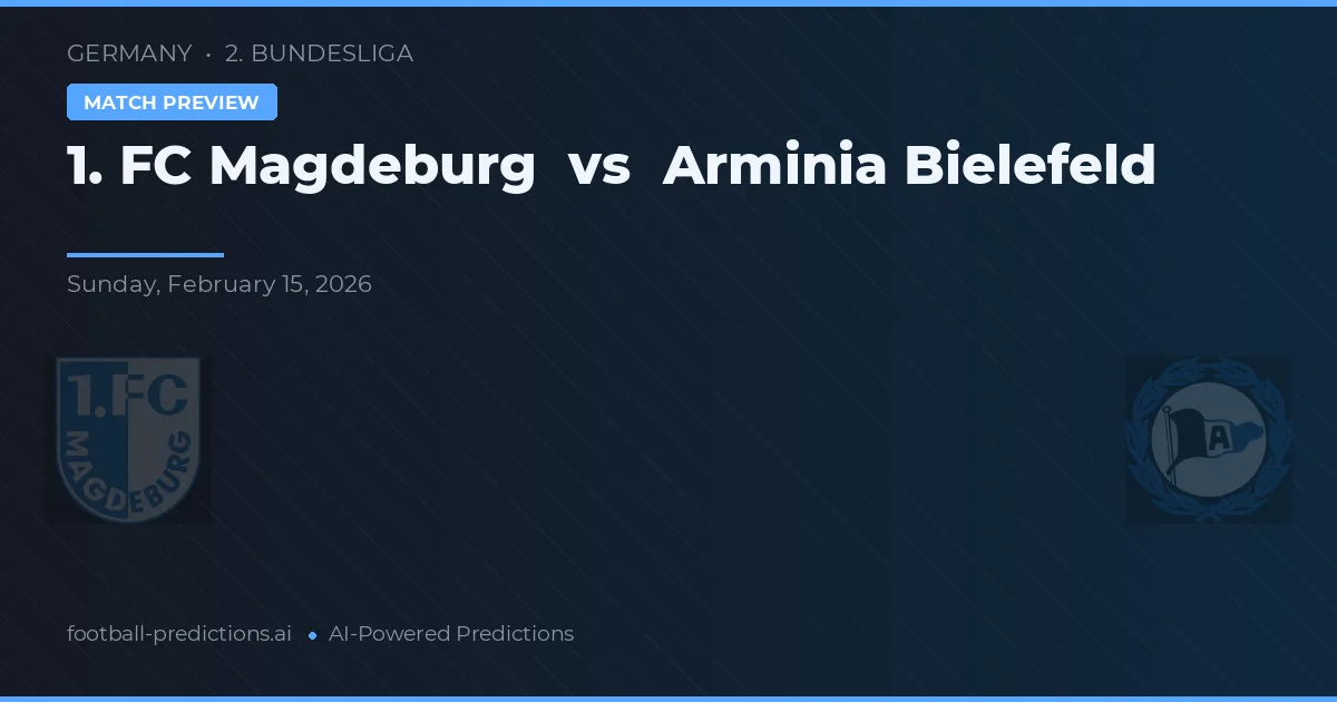 1. FC Magdeburg vs Arminia Bielefeld — typy i zapowiedź meczu