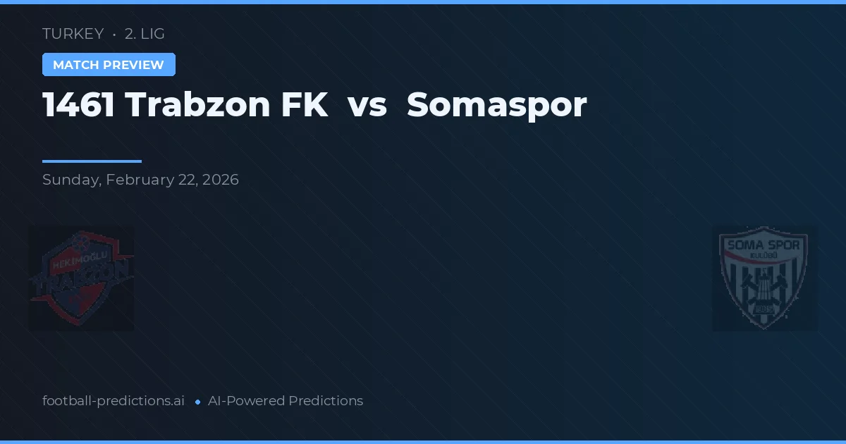 1461 Trabzon FK vs Somaspor — typy i zapowiedź meczu