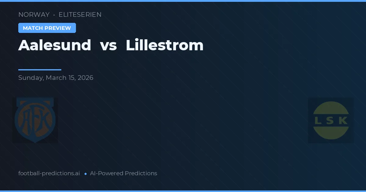 Aalesund vs Lillestrøm — typy i zapowiedź meczu