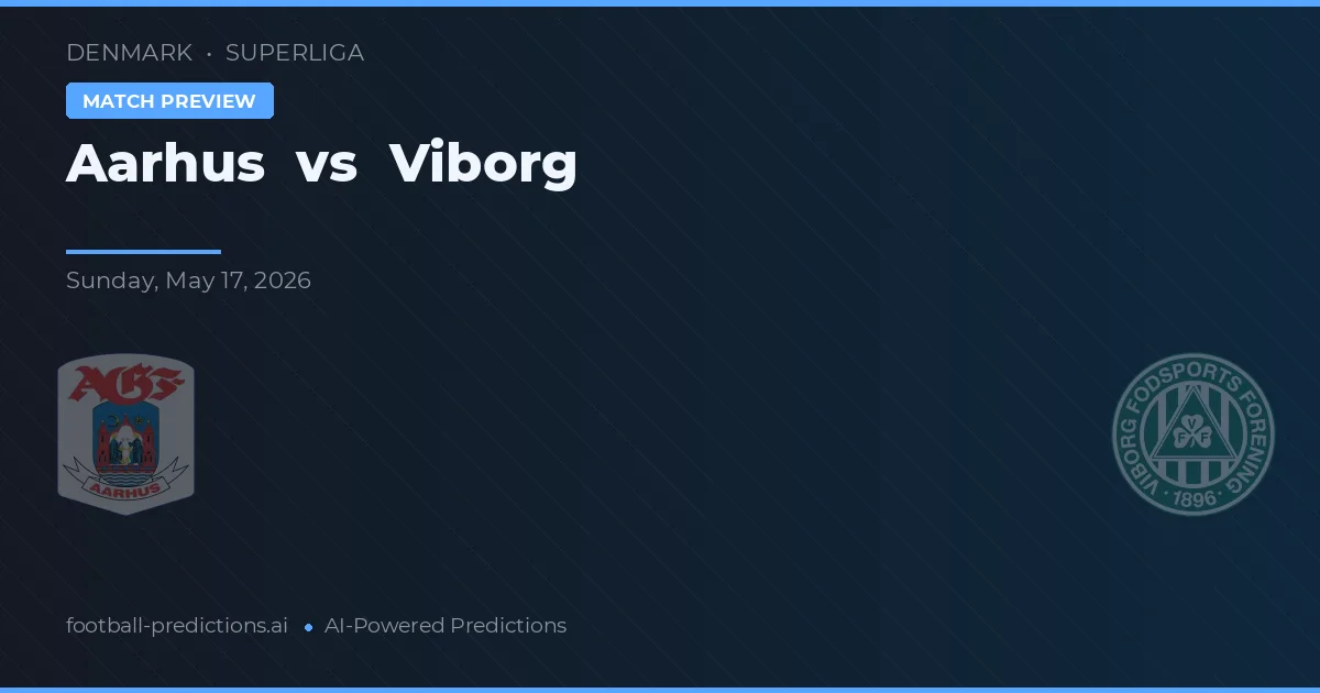 Aarhus GF vs Viborg — typy i zapowiedź meczu