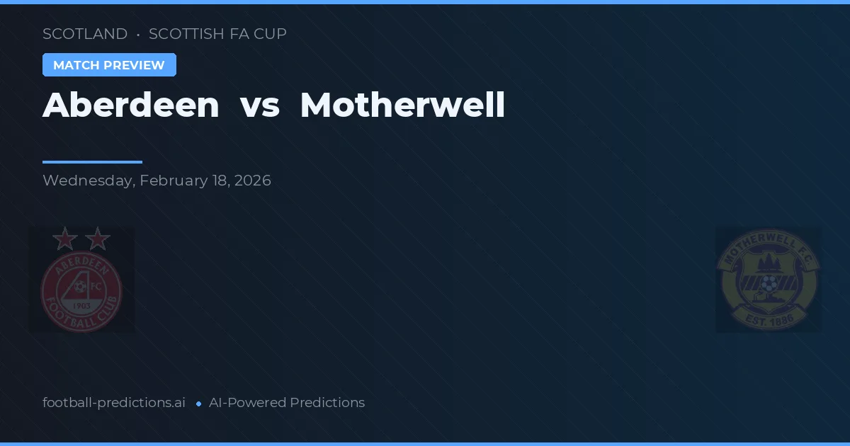 Aberdeen vs Motherwell — typy i zapowiedź meczu