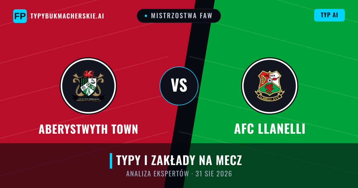 Aberystwyth Town vs AFC Llanelli — typy i zapowiedź meczu