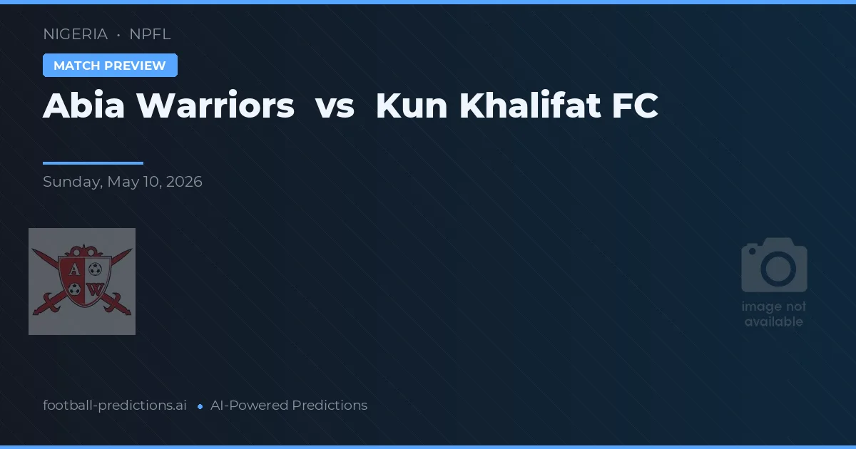 Abia Warriors vs Kun Khalifat FC — typy i zapowiedź meczu