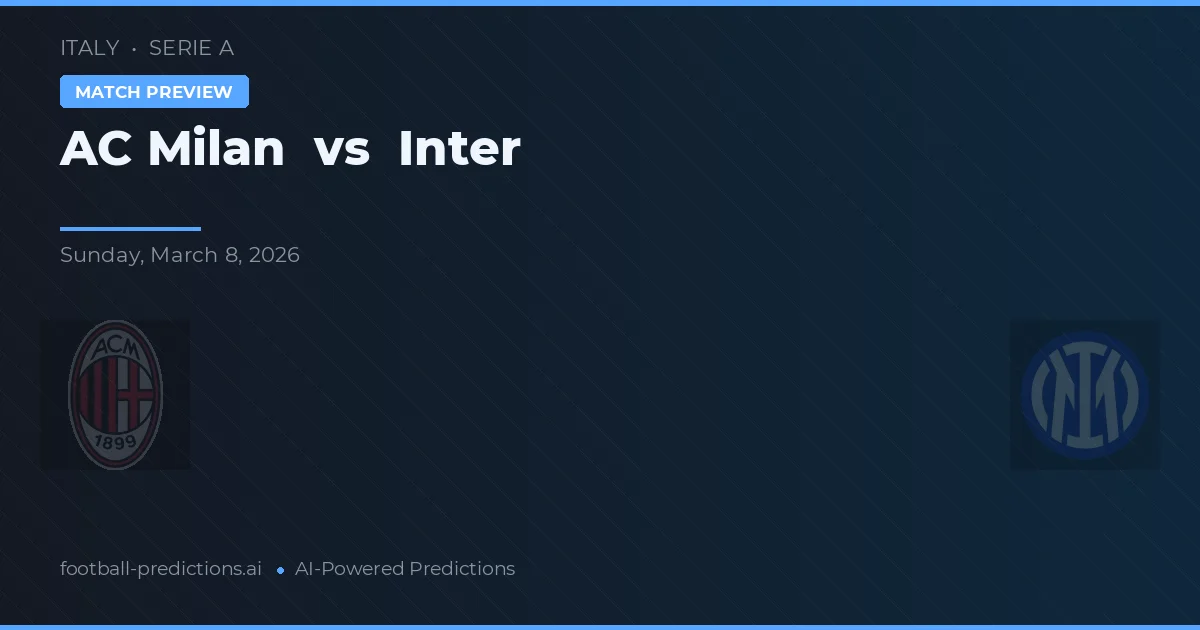 AC Milan vs Inter — typy i zapowiedź meczu
