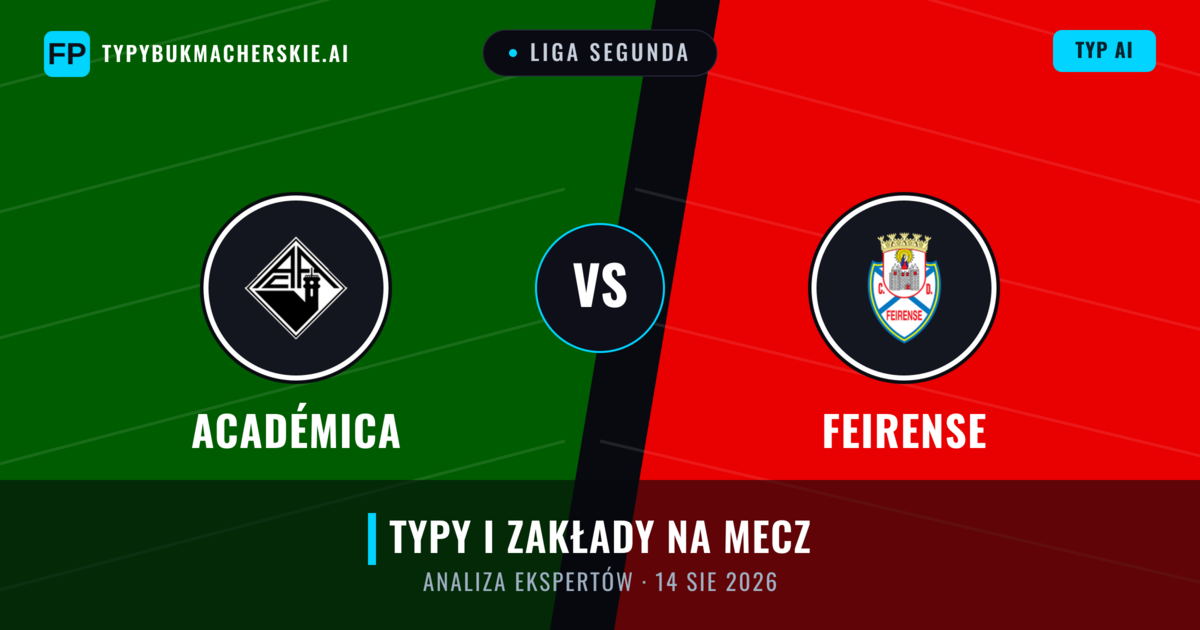 Académica vs Feirense — typy i zapowiedź meczu