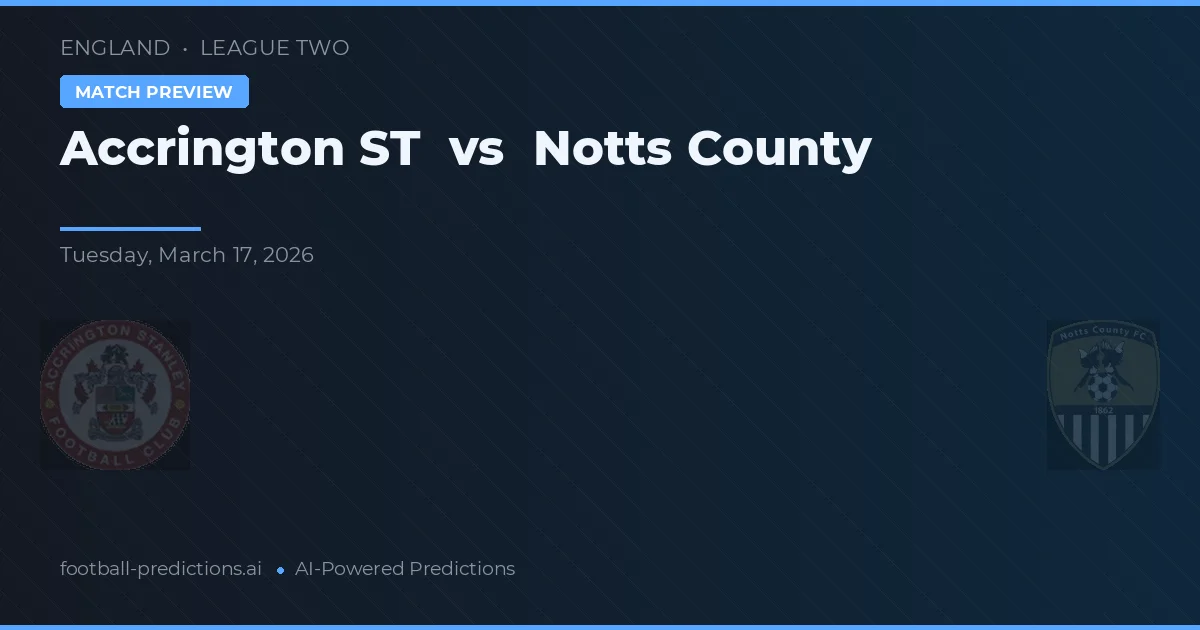 Accrington ST vs Notts County — typy i zapowiedź meczu