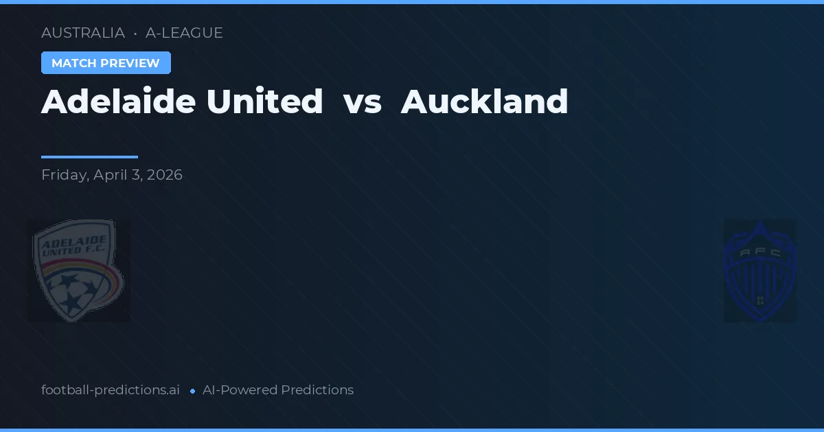 Adelaide United vs Auckland — typy i zapowiedź meczu