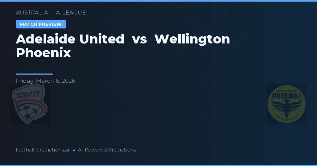 Adelaide United vs Wellington Phoenix — typy i zapowiedź meczu
