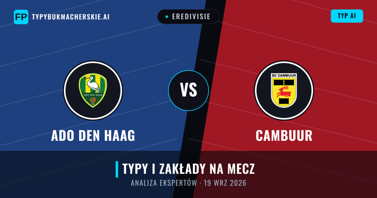 Ado Den Haag vs Cambuur — typy i zapowiedź meczu