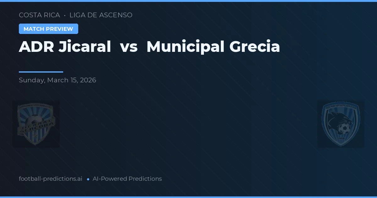 ADR Jicaral vs Gminny Grecia — typy i zapowiedź meczu