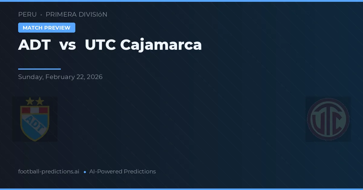 ADT vs UTC Cajamarca — typy i zapowiedź meczu