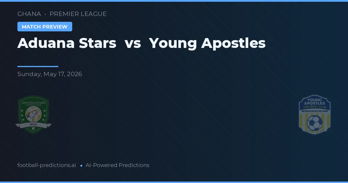 Aduana Stars vs Young Apostles — typy i zapowiedź meczu