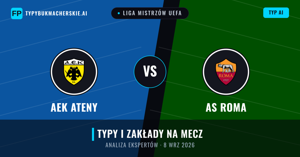 AEK Ateny vs AS Roma — typy i zapowiedź meczu