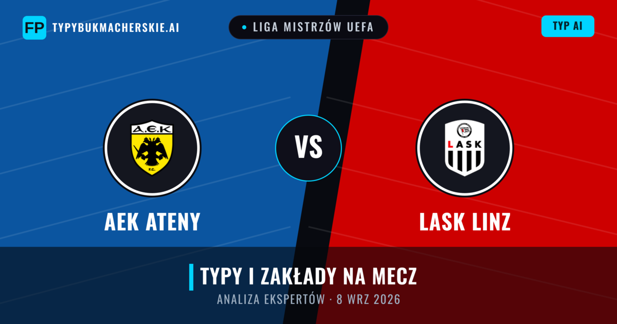 AEK Ateny vs LASK Linz — typy i zapowiedź meczu