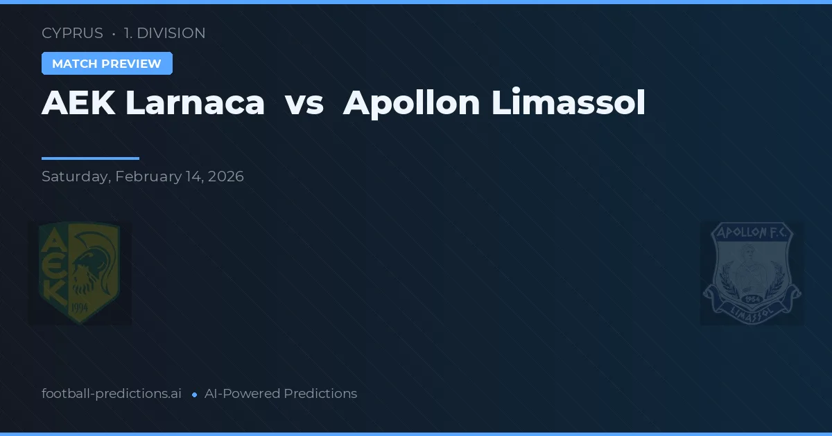 AEK Larnaca vs Apollon Limassol — typy i zapowiedź meczu