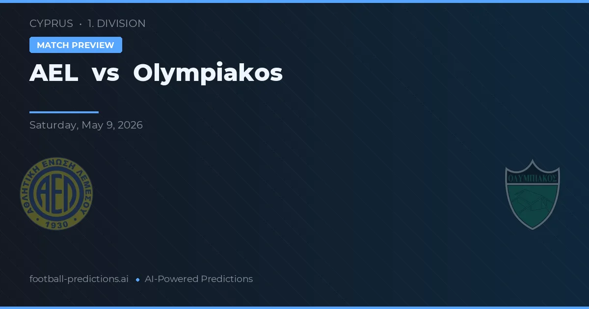 AEL Limassol vs Olympiakos Nikozja — typy i zapowiedź meczu