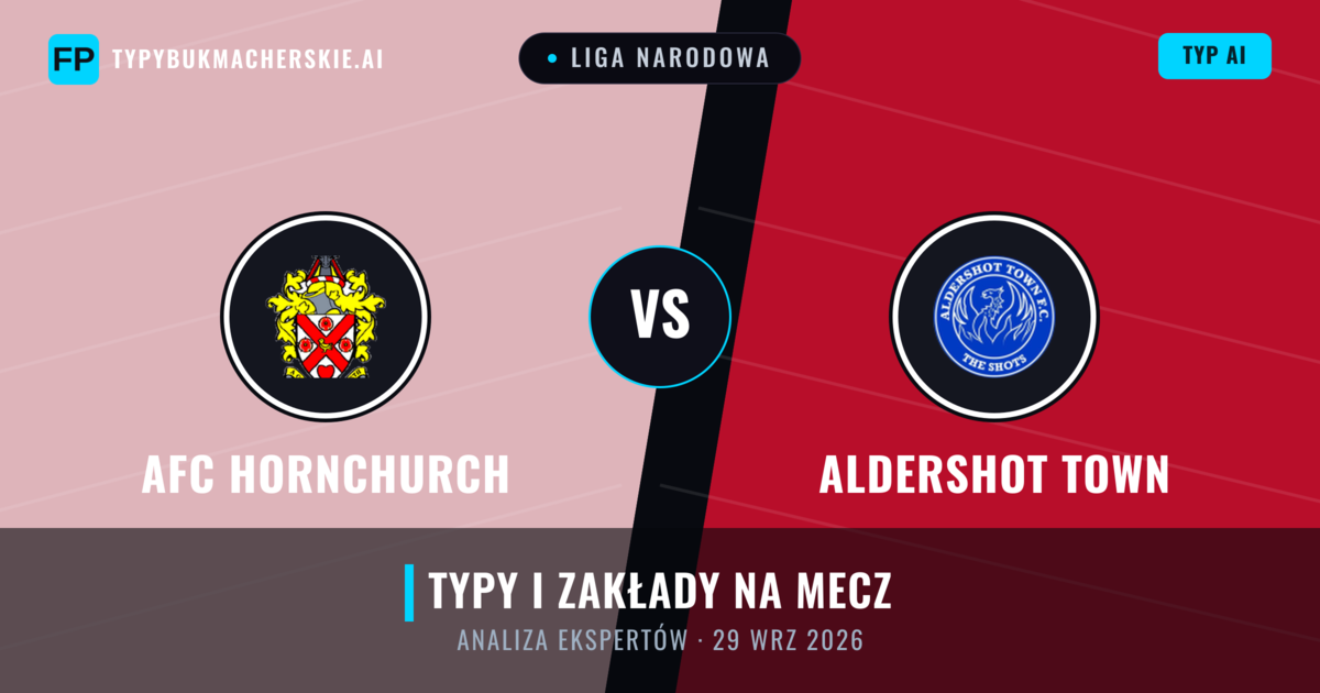 AFC Hornchurch vs Aldershot Town — typy i zapowiedź meczu