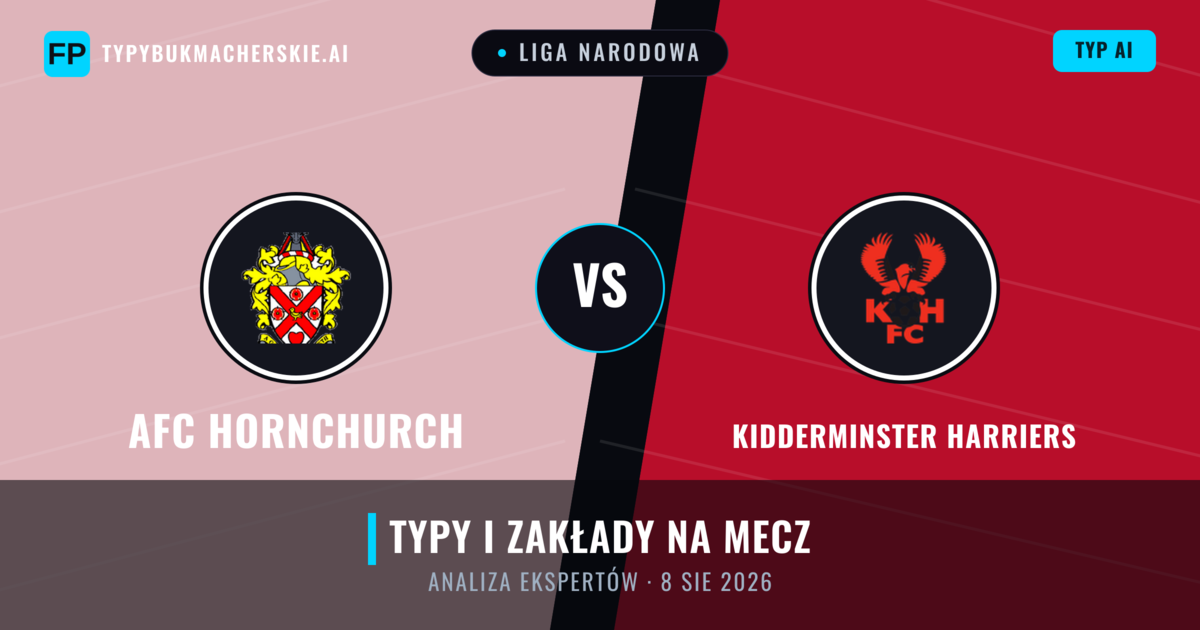 AFC Hornchurch vs Kidderminster Harriers — typy i zapowiedź meczu