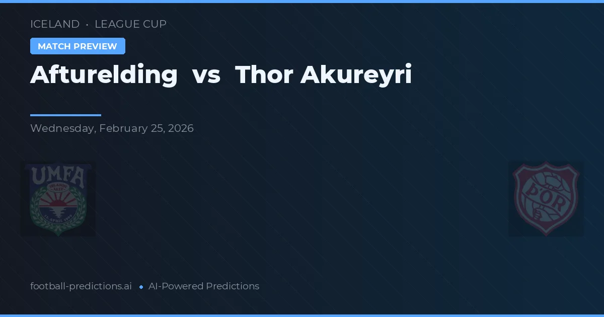 Afturelding vs Thor Akureyri — typy i zapowiedź meczu