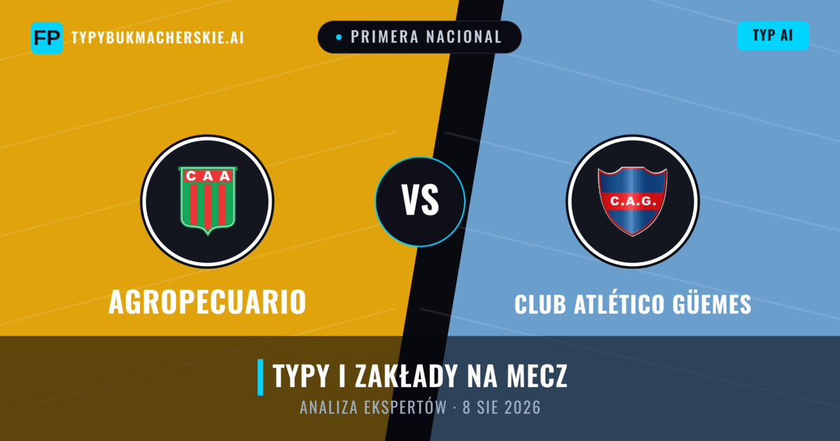 Agropecuario vs Club Atlético Güemes — typy i zapowiedź meczu