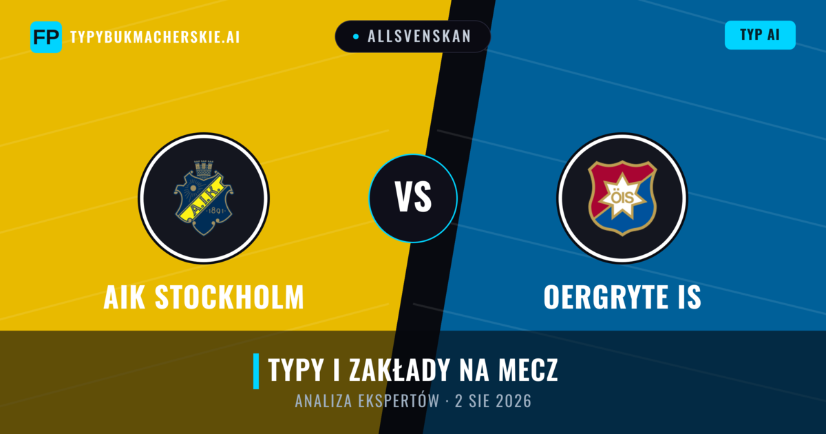 AIK Stockholm vs Oergryte IS — typy i zapowiedź meczu