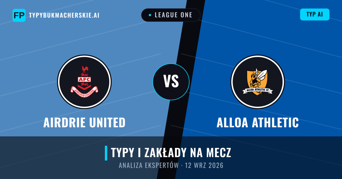Airdrie United vs Alloa Athletic — typy i zapowiedź meczu
